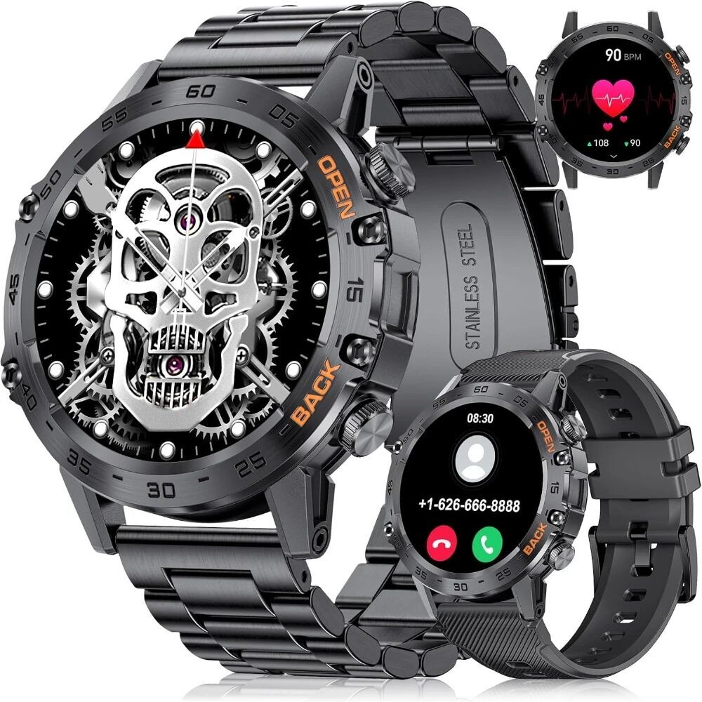 JXRZ Lige Jam Tangan Pintar Panggilan Bluetooth Asli Pria 100+ Jam Tangan Olahraga