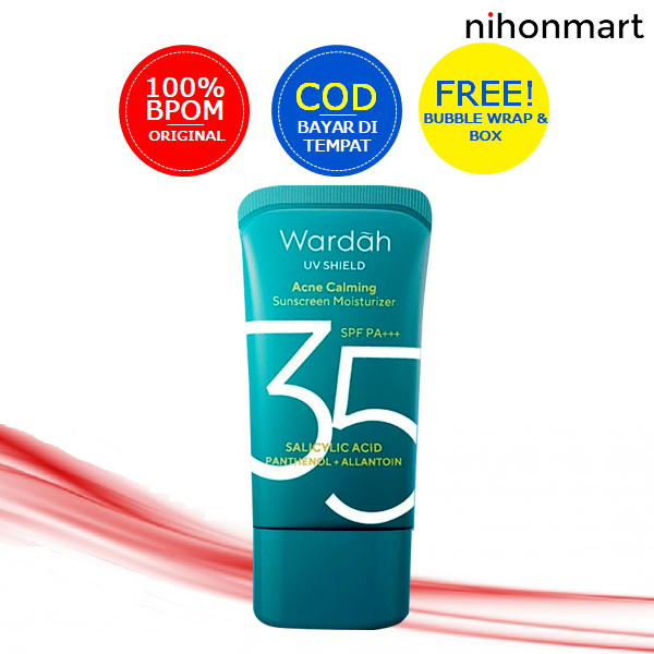 Wardah UV Shield Acne Calming Sunscreen Moisturizer (SPF 35) 35ml