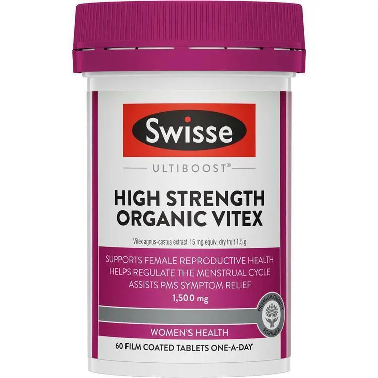 Swisse Organic Vitex 1500mg 60 Tablets