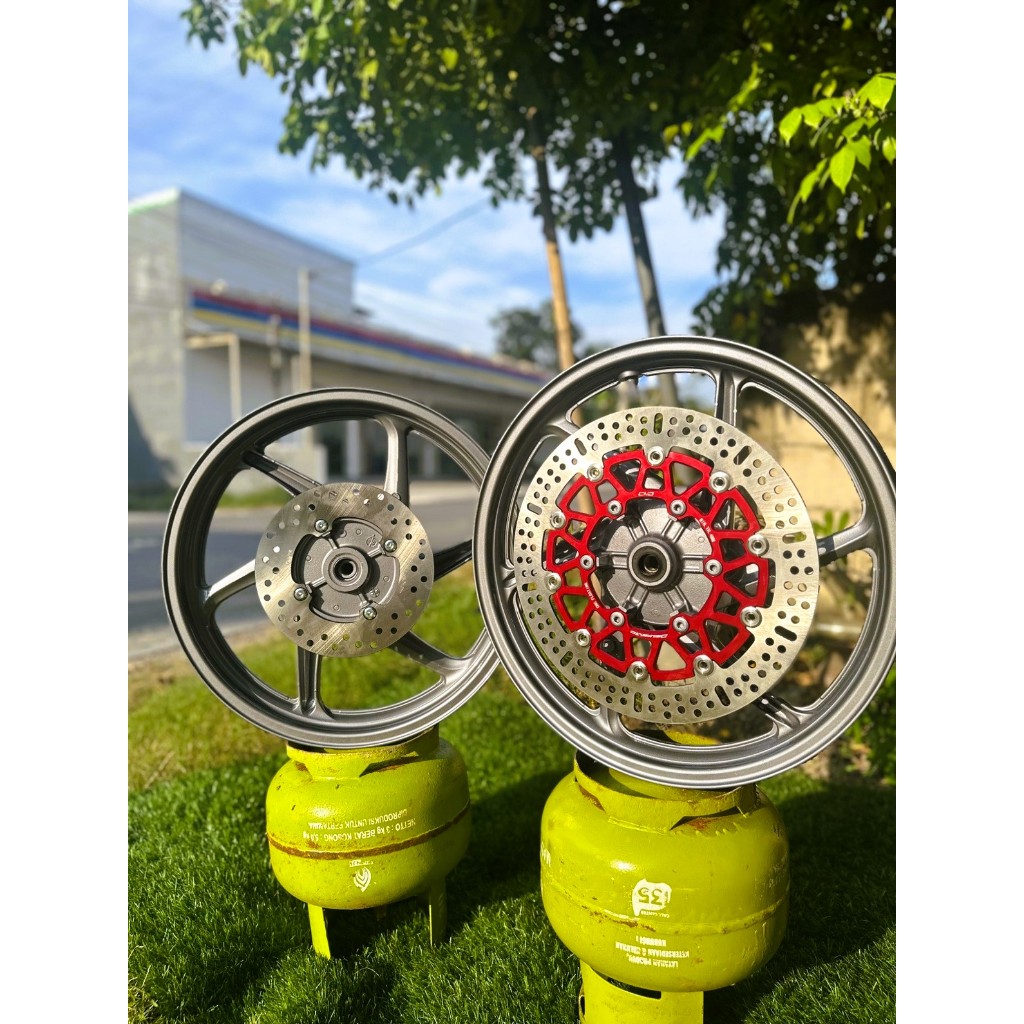 Fullset Roda Velg Komplit VELG CB 150 OLD PNP NINJA SS, NINJA R, NINJA RR 150 OLD/new - WARNA SILVER