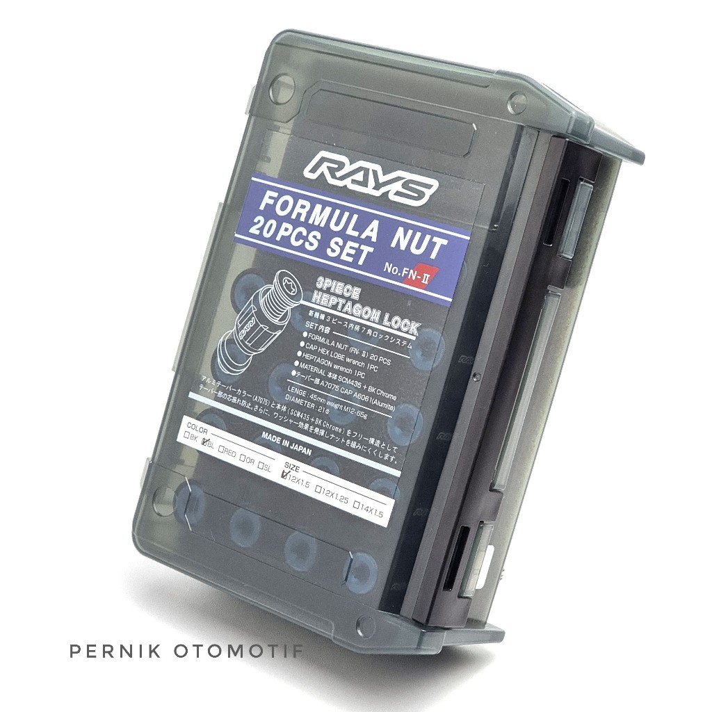 RAYS Formula Nut FN II M12 x 1.5 Mur Baut Roda LugNut Racing Original