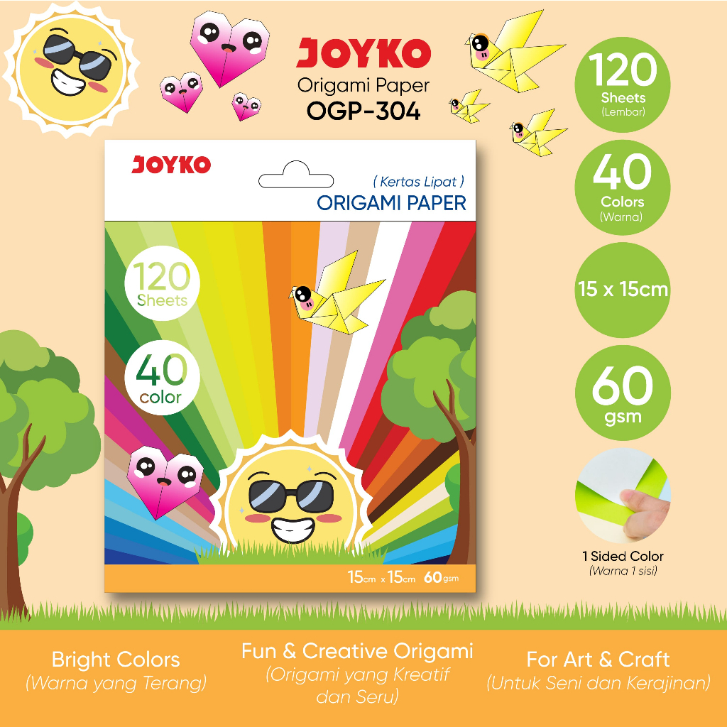 

JOYKO Origami Paper Kertas Lipat Seni OGP-304 15x15 cm