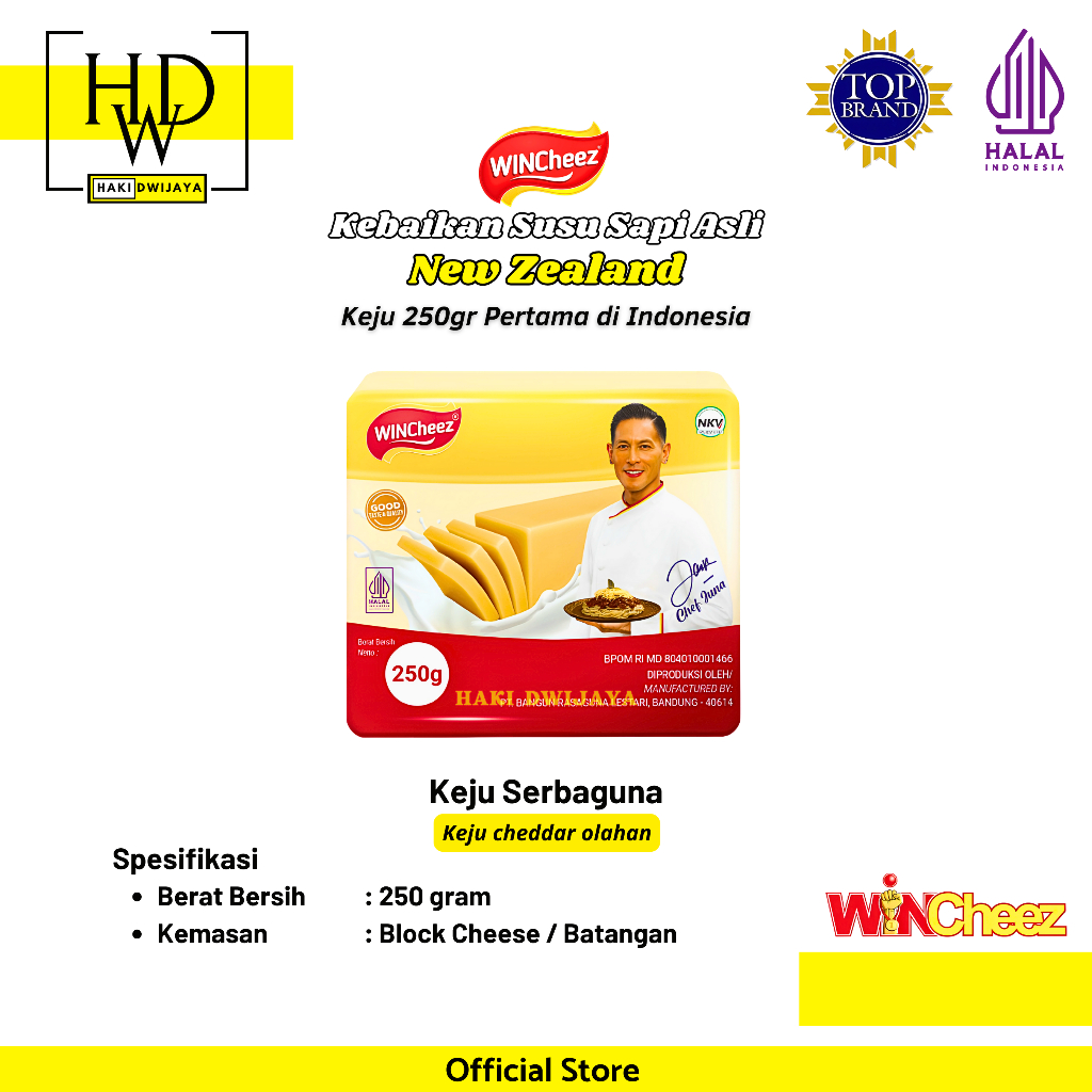 

[250gr] Keju Parut Wincheez Cheddar Serbaguna