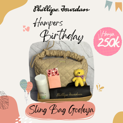 

Phillipe Jourdan Kado Ulang Tahun Wanita Sling Bag/Serut Godeya (Cream)