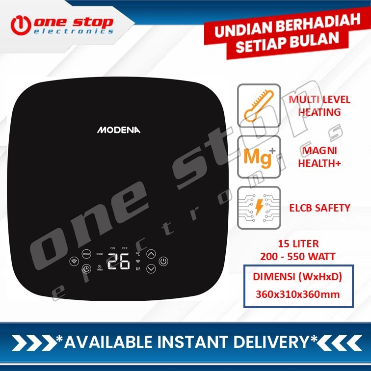 MODENA ES 0151 ITLA Electric Storage Water Heater 15 Liter 550 Watt | Incoloy MaxHeat Element - Magn