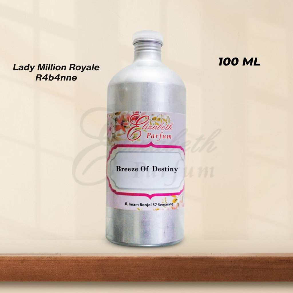 Breeze of Destiny ( Lady million royale rabbane  by English ). Grosir bibit parfum murni tanpa campu