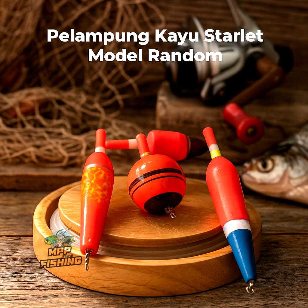 Pelampung Pancing Kayu Starlet Tahan Lama & Stabil