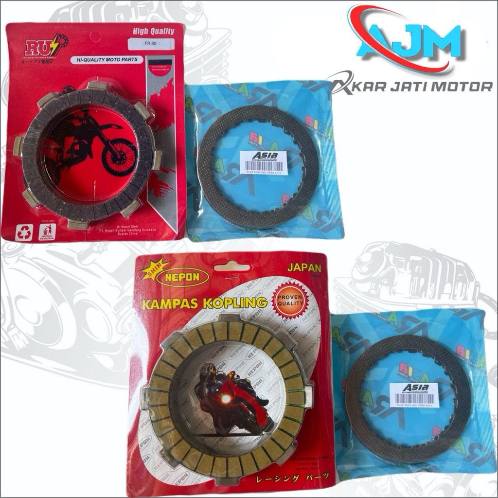 KAMPAS KOPLING FR80 PLAT KAMPAS BINTIK FR 80 COPY QTT PNP FIZR FORCE1 CRYPTON VEGA JUPITER NEPON RUI