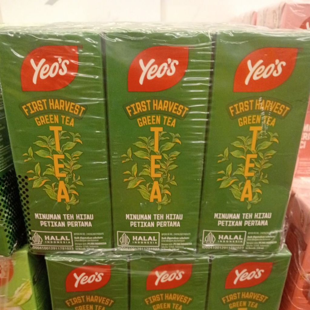 

Yeo's Minuman First Harvest Green Tea Isi 6 Perpack
