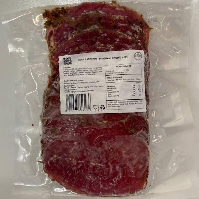 

Beef Pastrami Pre-Sliced EL PRIMO - 500Gr