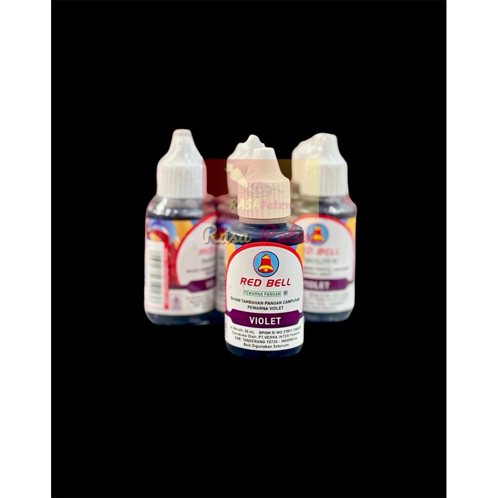 

PEWARNA RED BELL 30 ml VIOLET WATER BASED Halal BPOM RI COD Satuan / Lusinan
