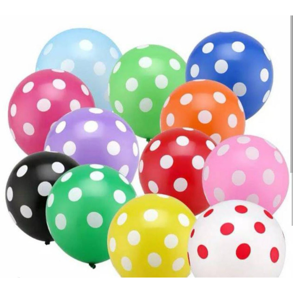 100 pcs balon polkadot