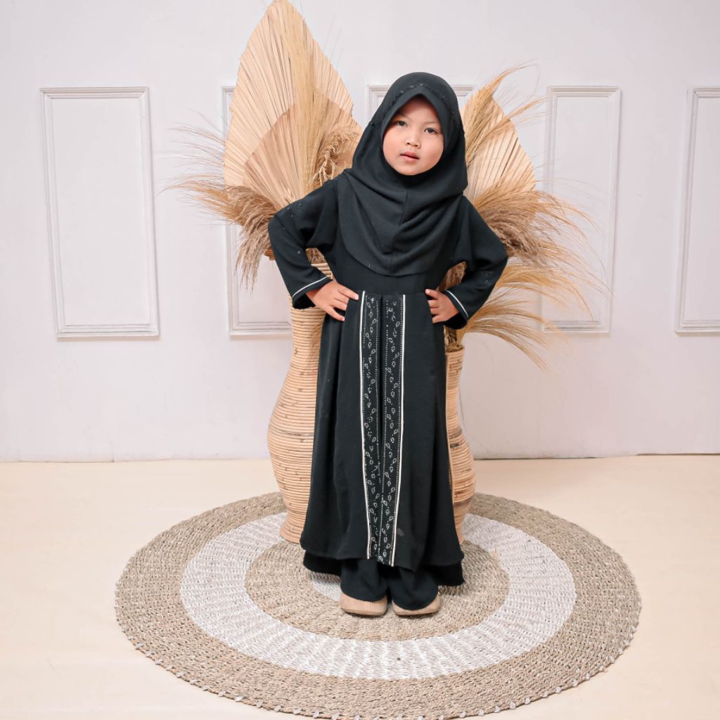 Gamis Anak Abaya Crinkle Airflow