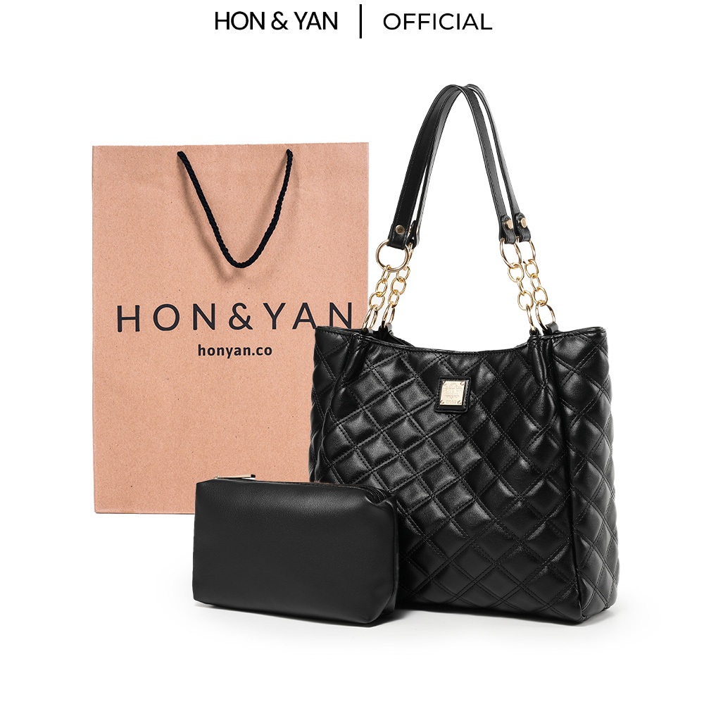 [FREE POUCH] HONYAN TAS WANITA JIA TOTEBAG RESLETING WANITA IMPORT TAS KULIAH KERJA KANTORAN BRANDED