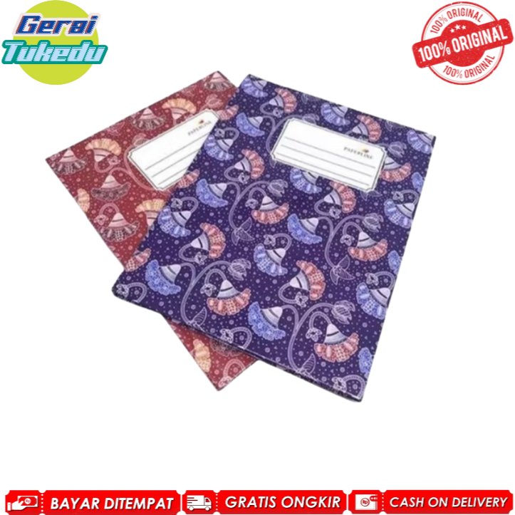 

KODE A | PAPERLINE BUKU HARDCOVER UKURAN QUARTO ISI 100 & 200 LEMBAR