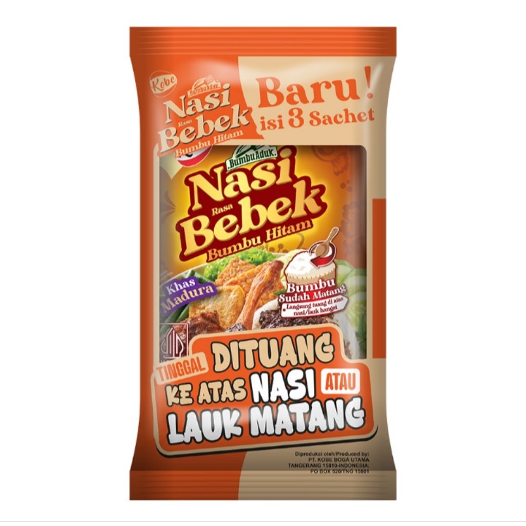 

Kobe Bumbu Aduk Nasi Bebek Hitam 3 x 20 g