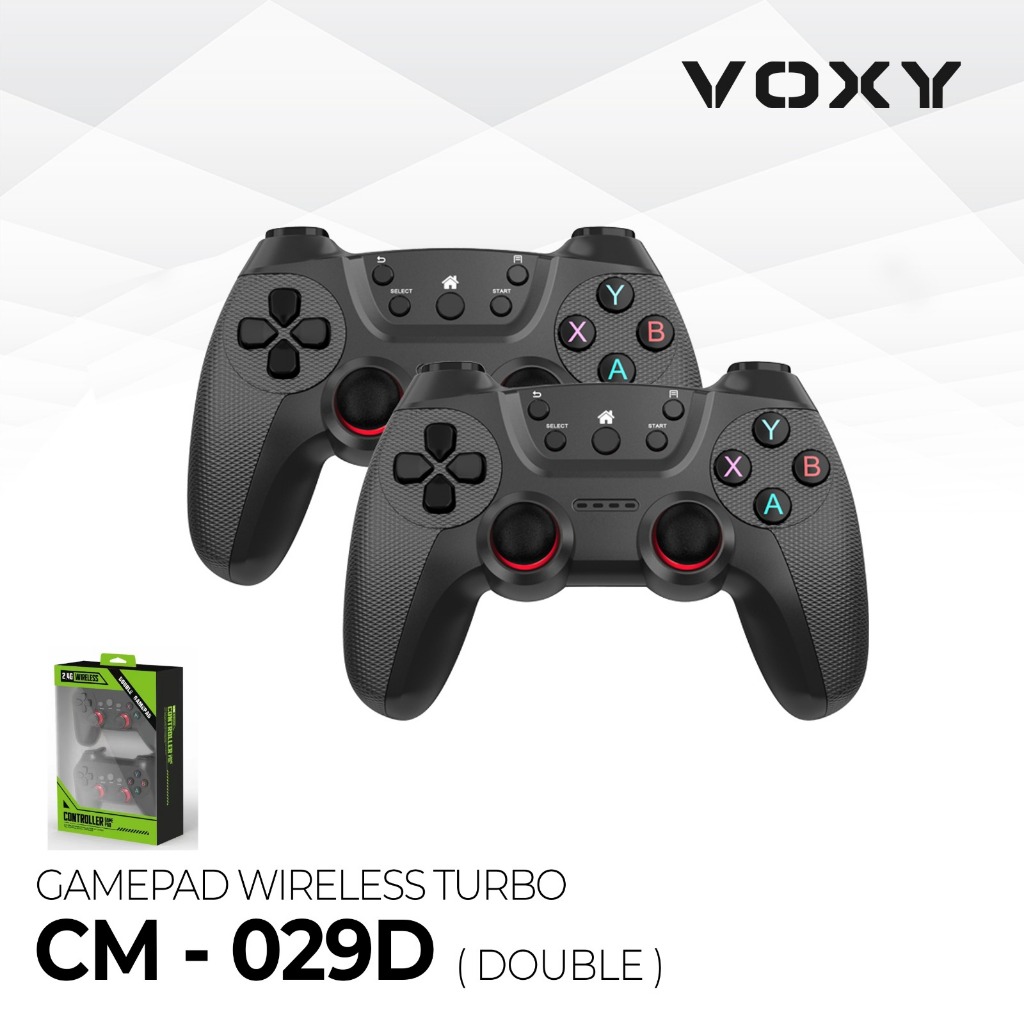 Gamepad Single & Double Wireless Turbo - Joystick Pc Controller gaming Komputer Hp handphone wireles