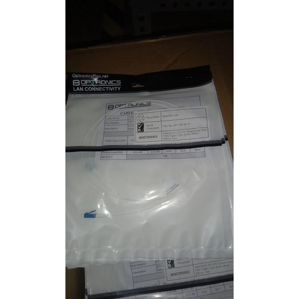 OPTRONICS Pigtail SC/UPC Singlemode G.652.D 1m