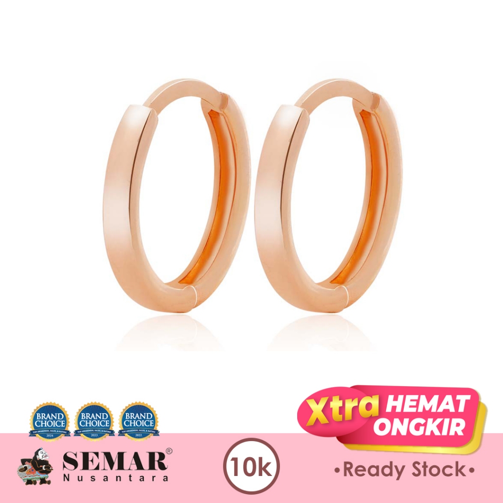 Anting Emas Jepit Rula Classic Gold 10K Semar Nusantara