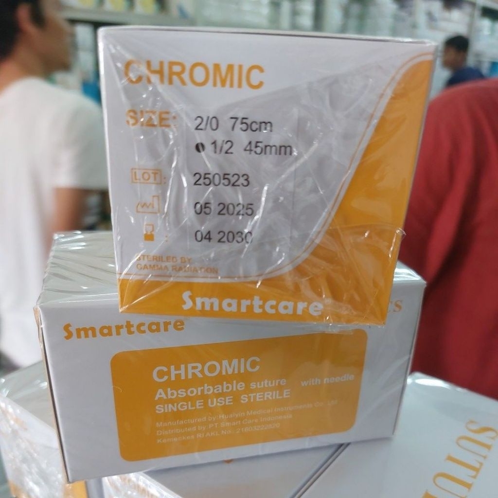 kromik 2/0 + j smartcare / catgut chromic 1box