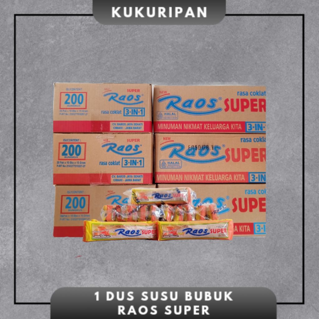 

1 Dus Susu Bubuk Raos Super Coklat || Susu Coklat Jadul