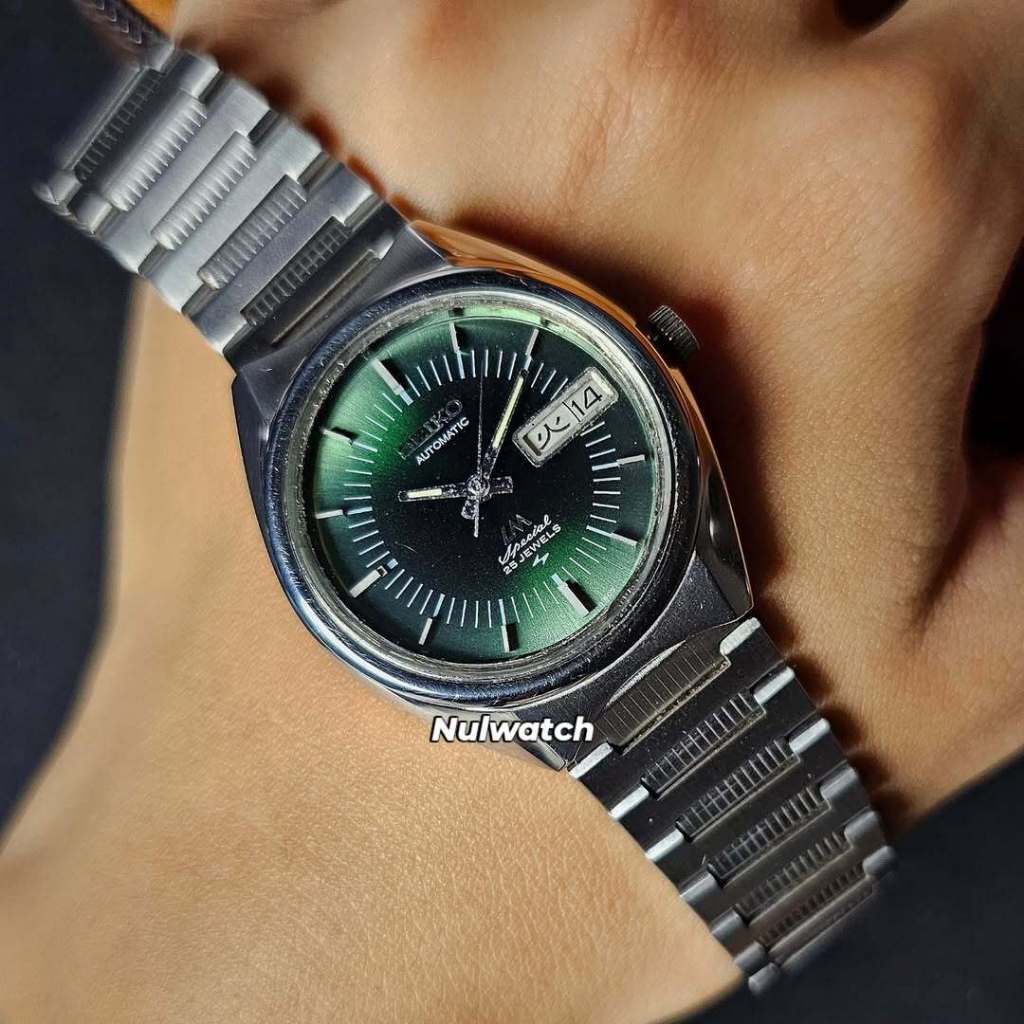 Vintage Seiko Lord Matic Special Green Black Gradation Dial