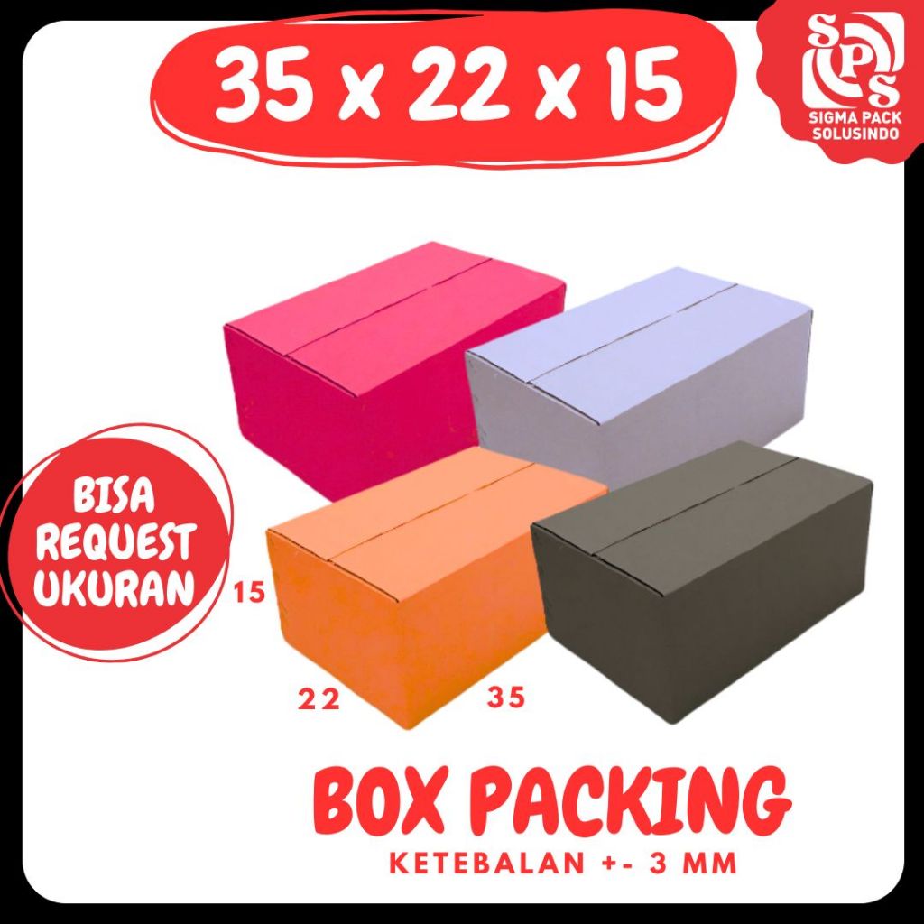 

Kardus 35x22x15 box warna dus Packing A1 Kemasan Olshop Dus Botol Jamu Madu zigma shop