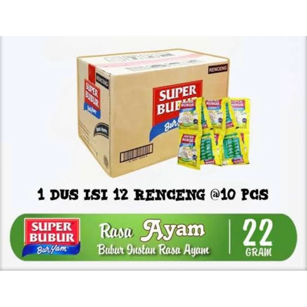 

Buryam super bubur 1 dus isi 12 renceng