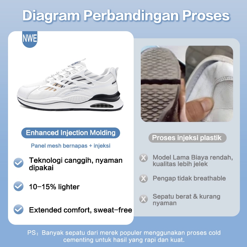 Hot Deals Keeping Sepatu Pria Original Sneakers Cowok Putih Sport Sepatu Olahraga Outdoor Casual