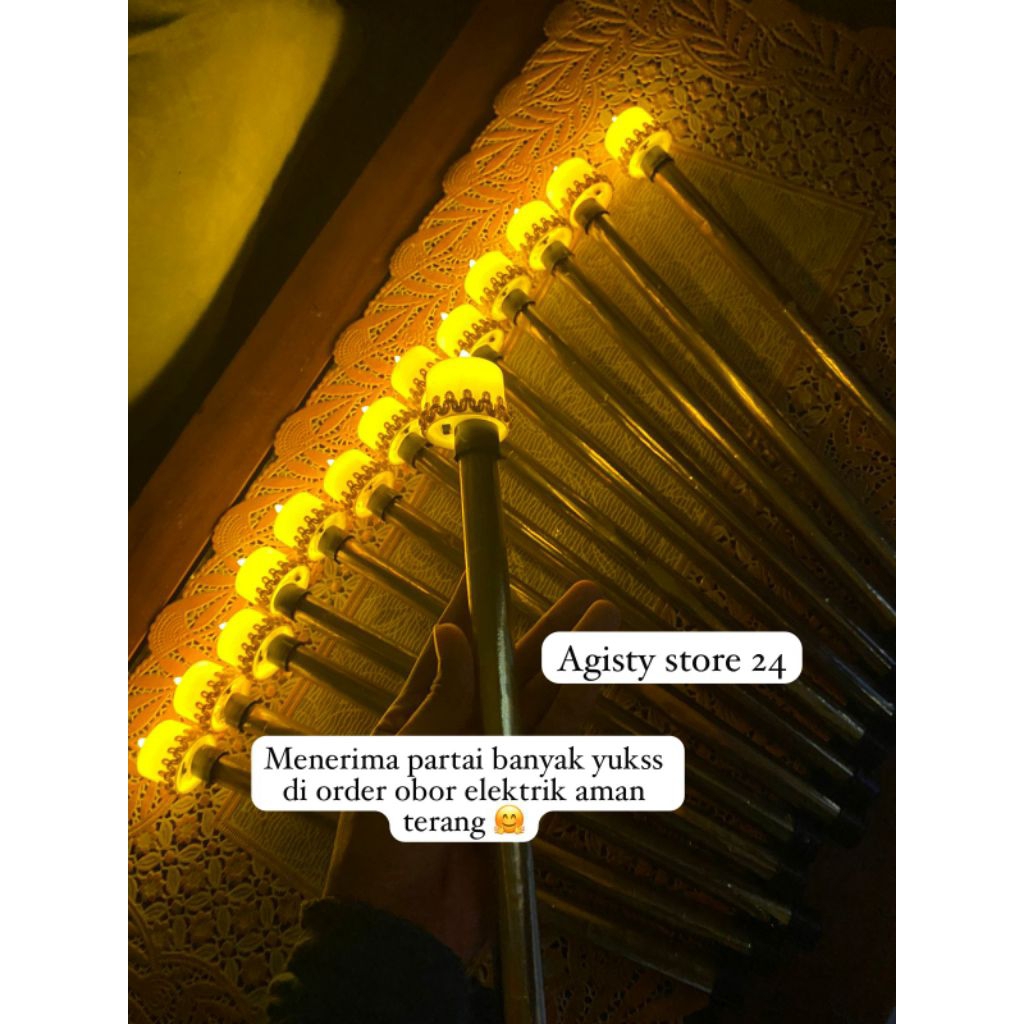 Obar elektrik  / oncor / obor / pawai / obor elektrik pawai  anak / mainan anak / murah / Obor Lampu