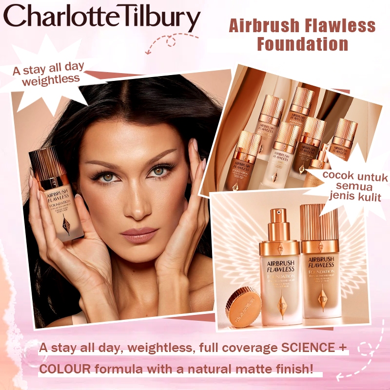 Charlotte Tilbury Foundation/Charlotte Tilbury Airbrush Flawless Foundation[100% Original]