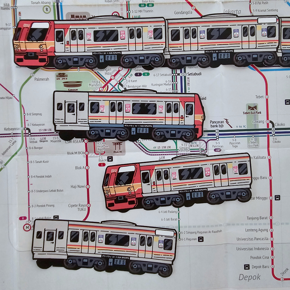Stiker Transportasi Umum KRL Commuter Jabodetabek (NON-SET)