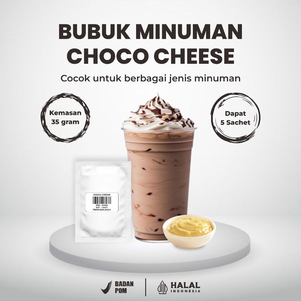 

Jafa Powder - Bubuk Minuman Rasa Coklat Choco Cheese 700 Gram Bubuk Minuman Premium Rasa Cokelat Halal & BPOM