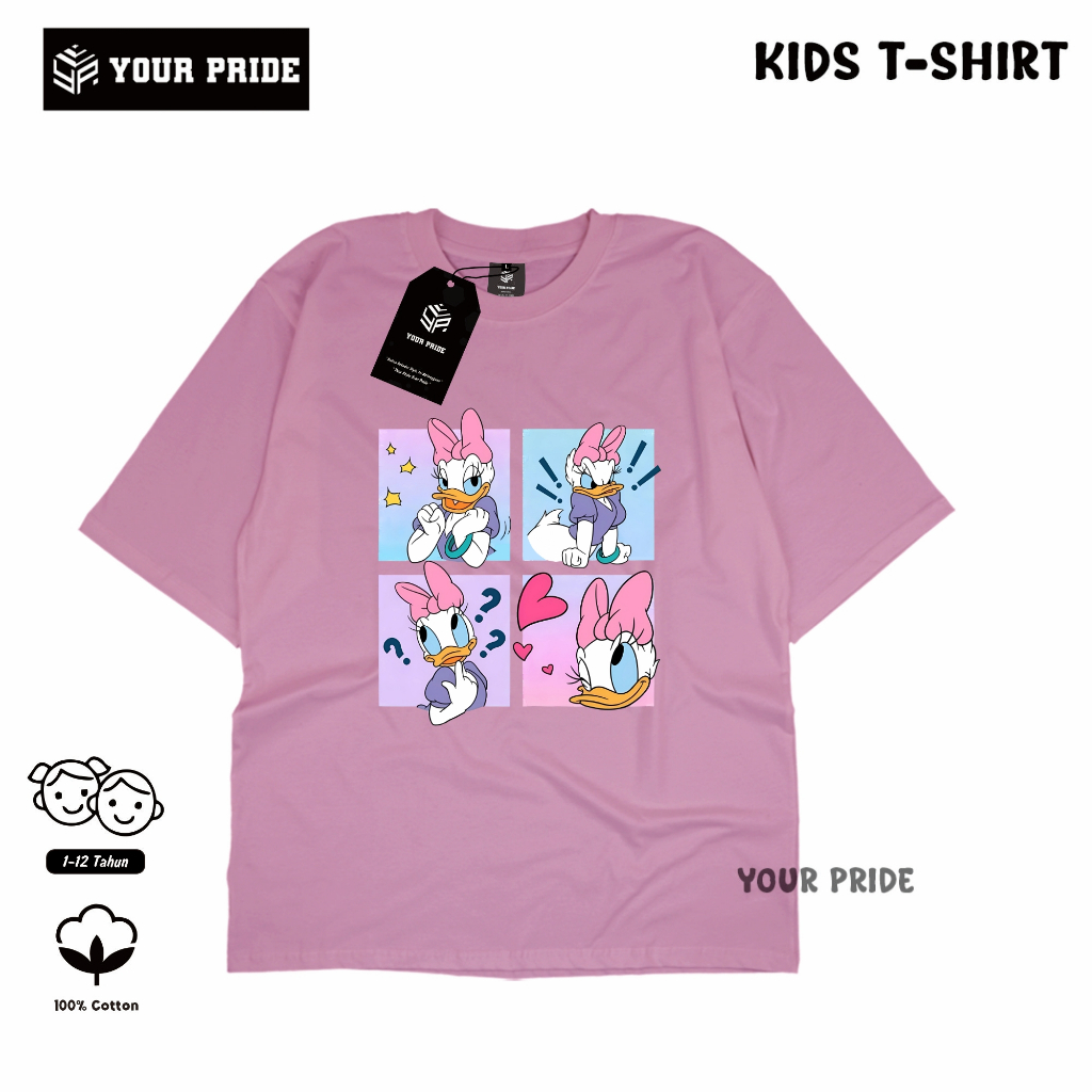 Baju Kaos Distro Anak Laki Laki Perempuan Catoon Combed 30s 1-12Thn 8
