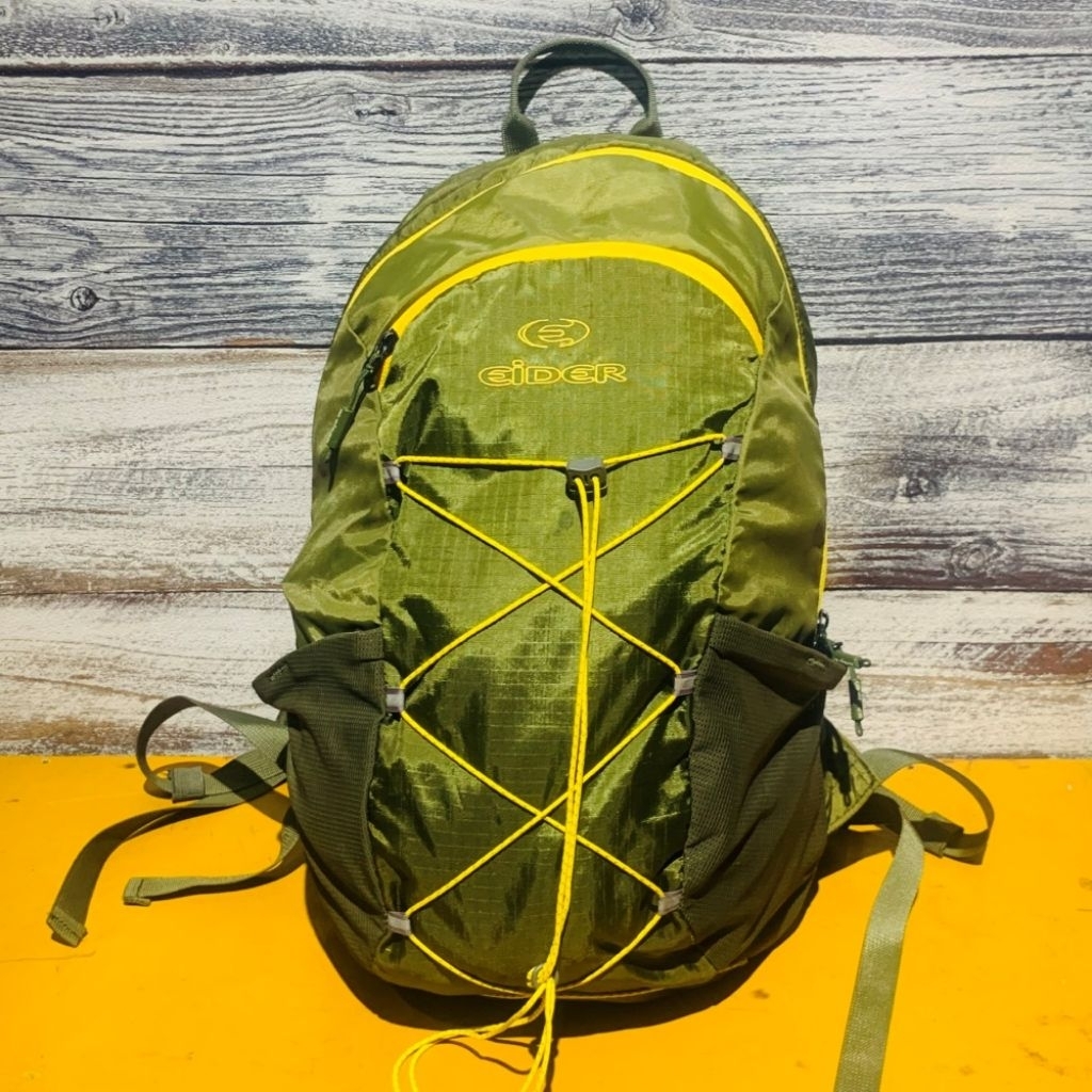 tas eider warna hijau size 20 liter