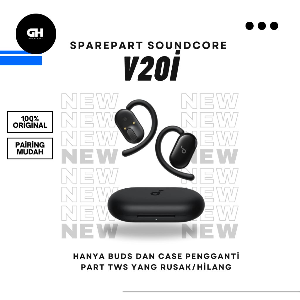 SPAREPART TWS Soundcore V20i | Buds kanan aja | Buds Kiri aja | Case Charger aja Original Baru