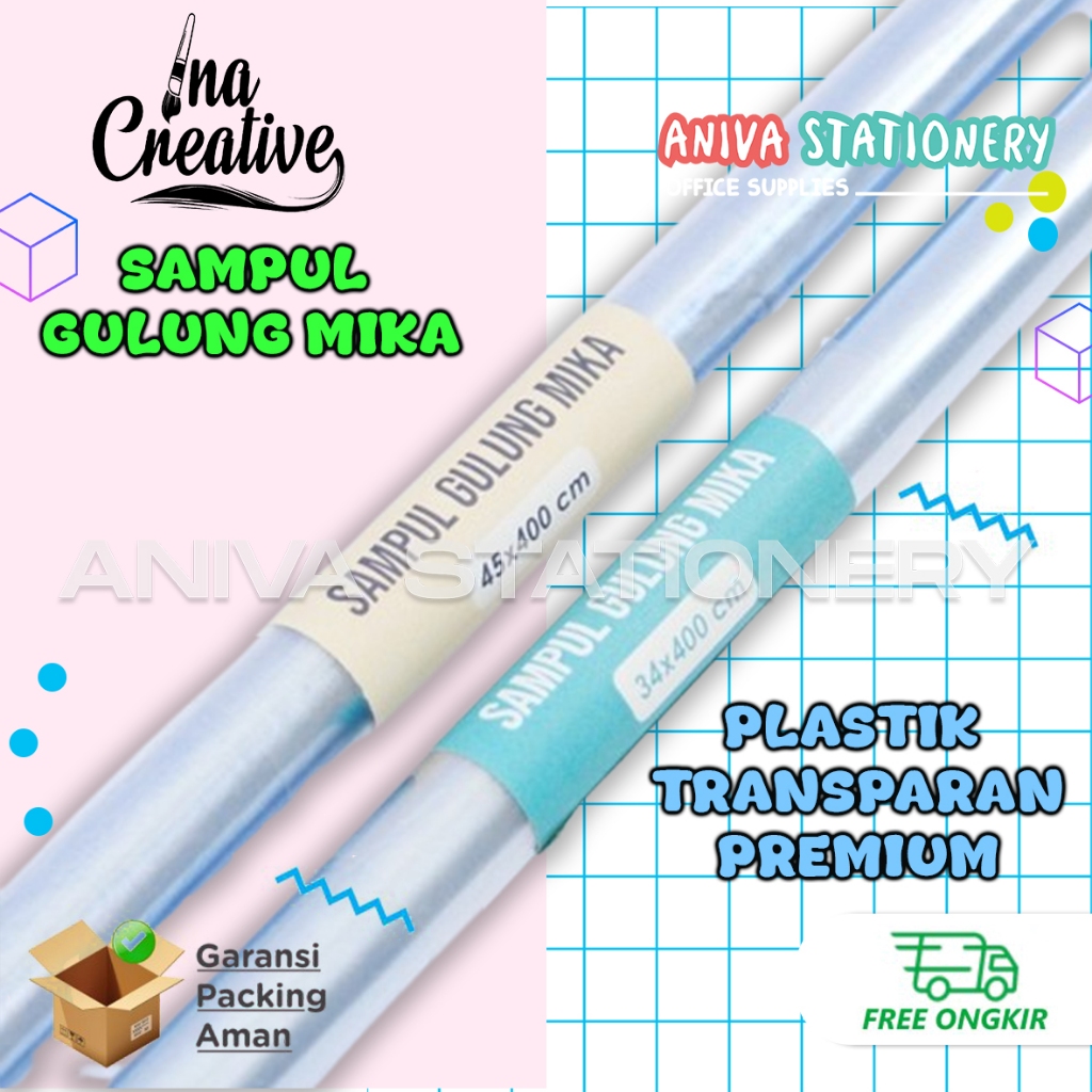 

Sampul Gulung Buku Mika 34x400 45x400 cm | Plastik Roll Sampul Buku Tebal Transparan | Sampul Buku Sekolah A5 B5