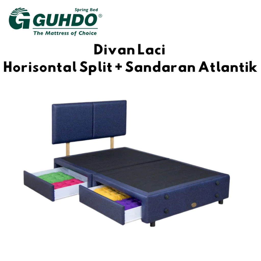 Divan Laci Horizontal Split dan Sandaran Atlantik Guhdo [Tanpa Kasur]