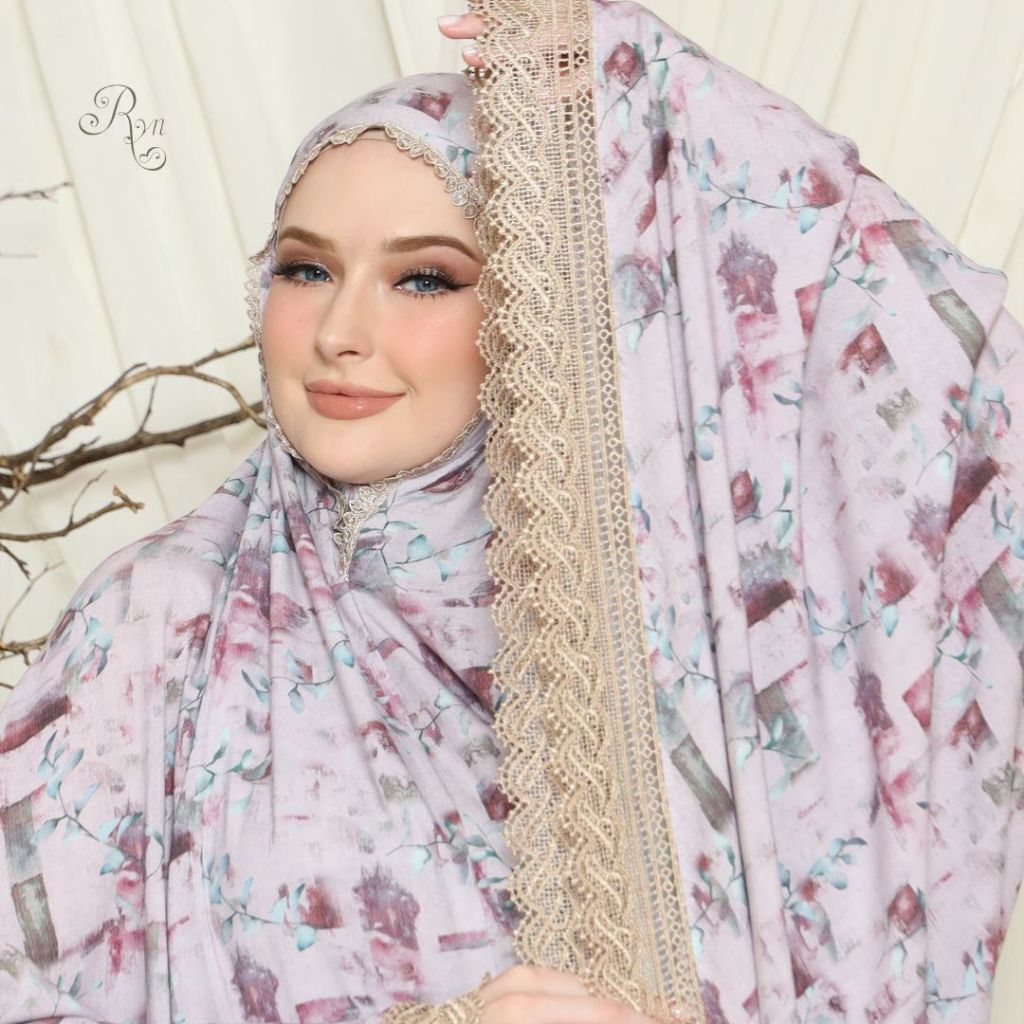 Mukena Rayon Jumbo Premium Mukena RYN Rayyan Ori Original 100% Mukena Travel Dewasa Bahan Rayon Visc