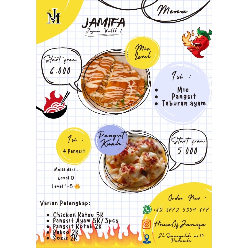 

Jamifa Mie Pedes & Pangsit Chili Oil