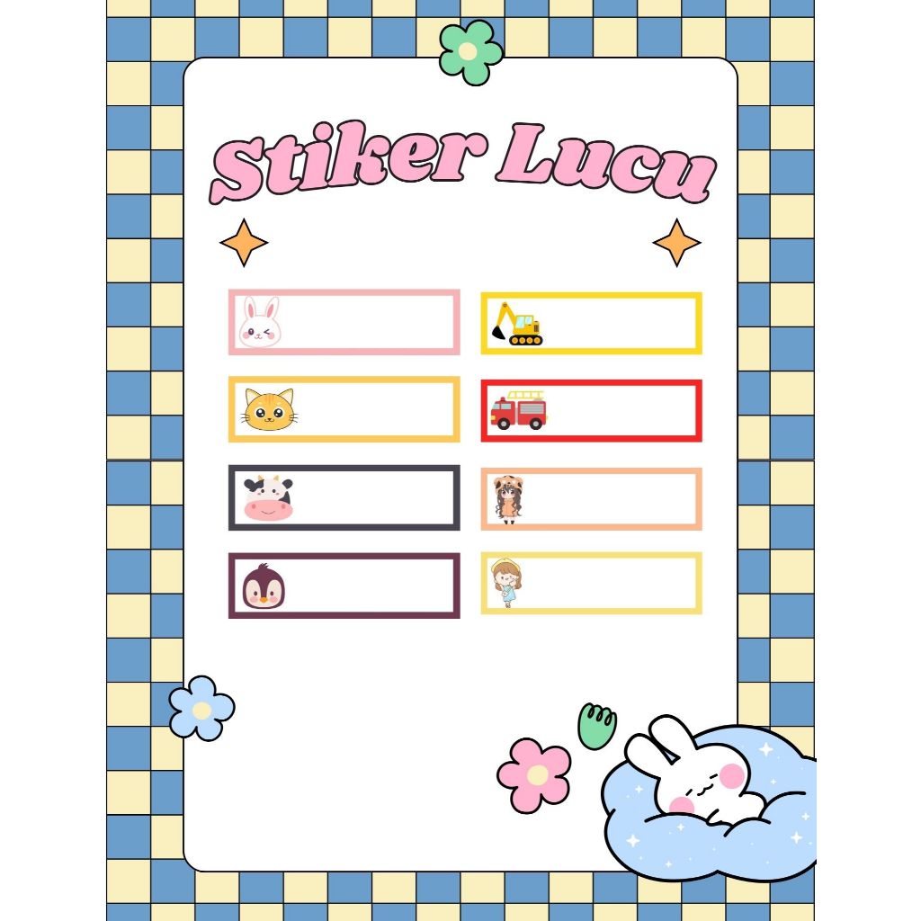 

STICKER PENSIL/STICKER ANTI AIR/STIKER ATK/STICKER NAMA LUCU/STIKER NAMA CUSTOM