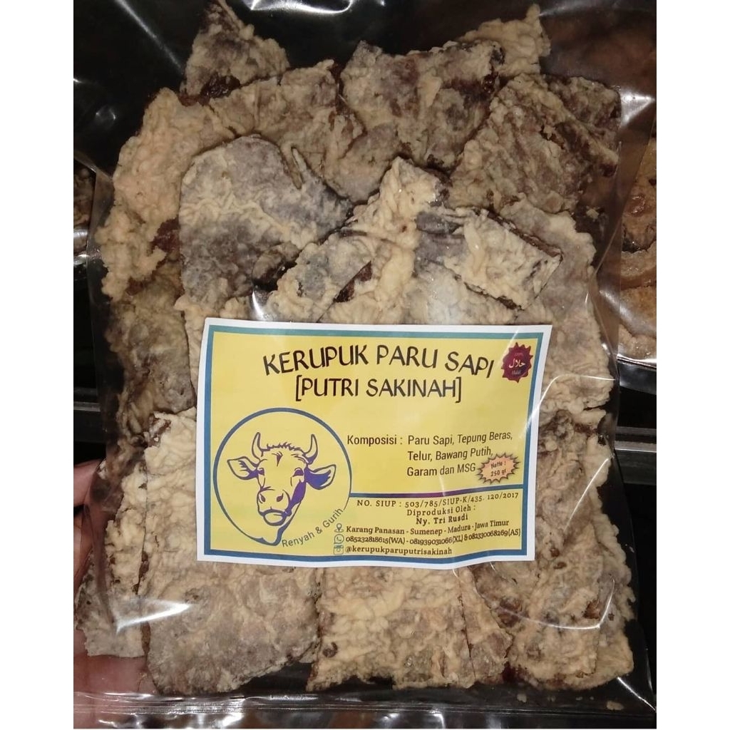 

Kerupuk paru sapi madura