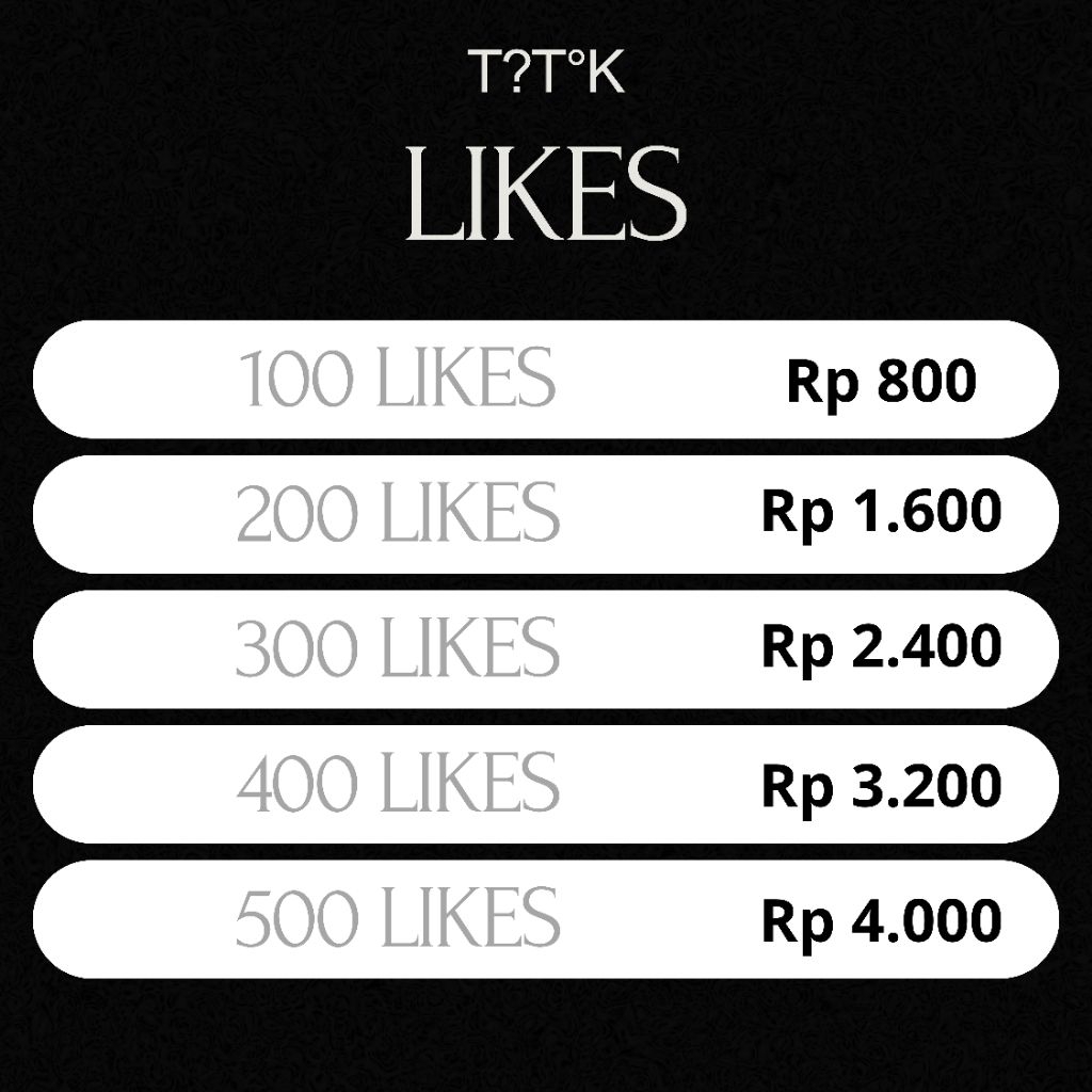 Like tiktok.fyp Murah Permanen