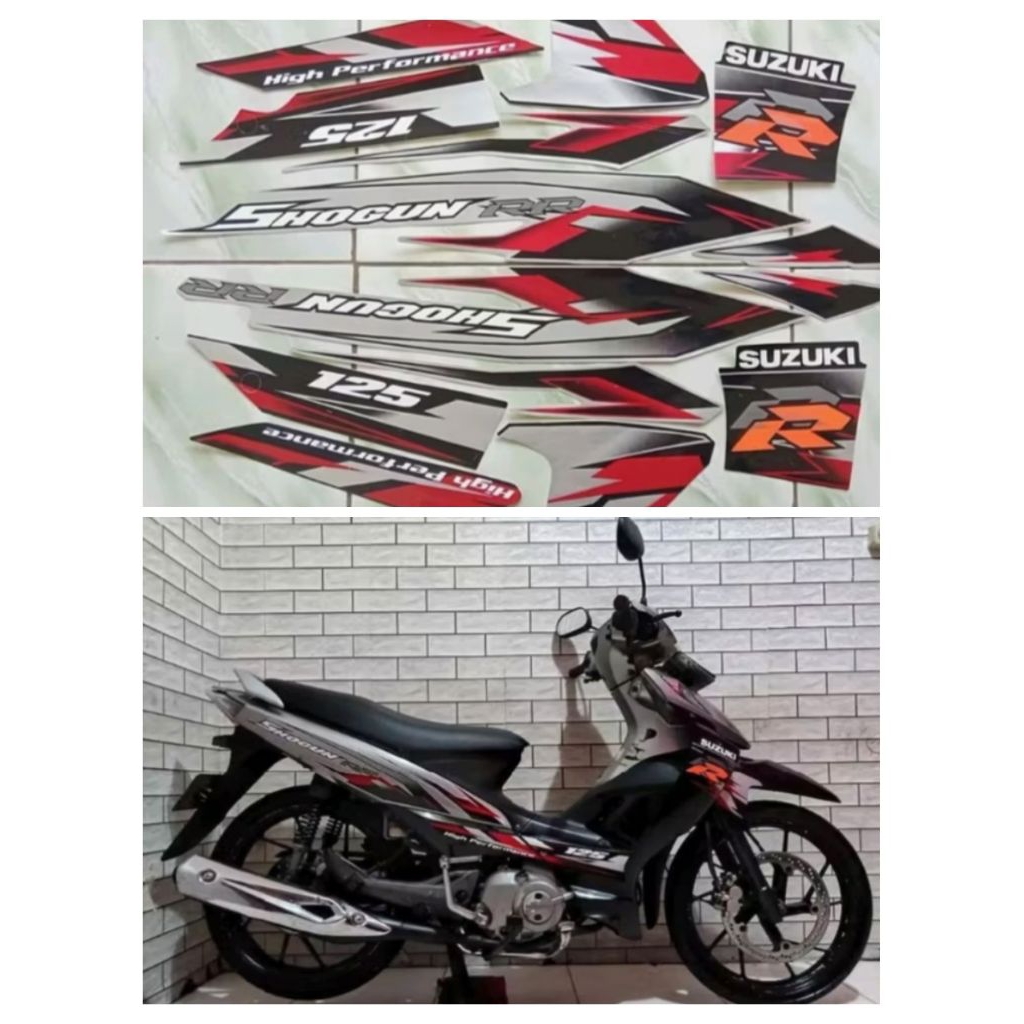STRIPING LIST POLET STIKER BODY MOTOR SUZUKI SHOGUN RR 2008