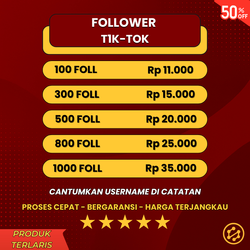 Followers TikTok Aktif – Permanen & Murah, Tambah Cepat Asli Indonesia 100% Bergaransi Non Drop