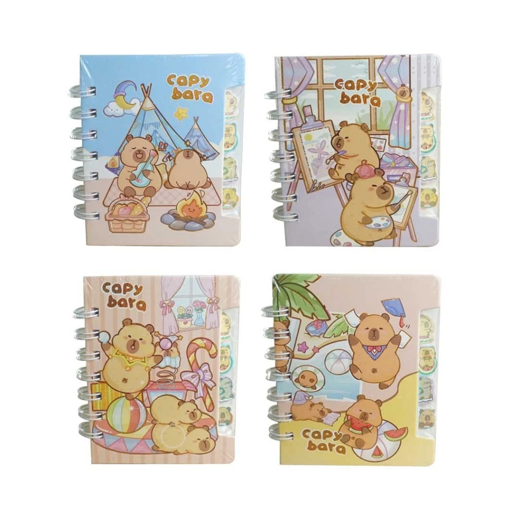 

BUKU CATATAN / BUKU SAKU / BUKU SPIRAL HA83988 MOTIF CAPYBARA