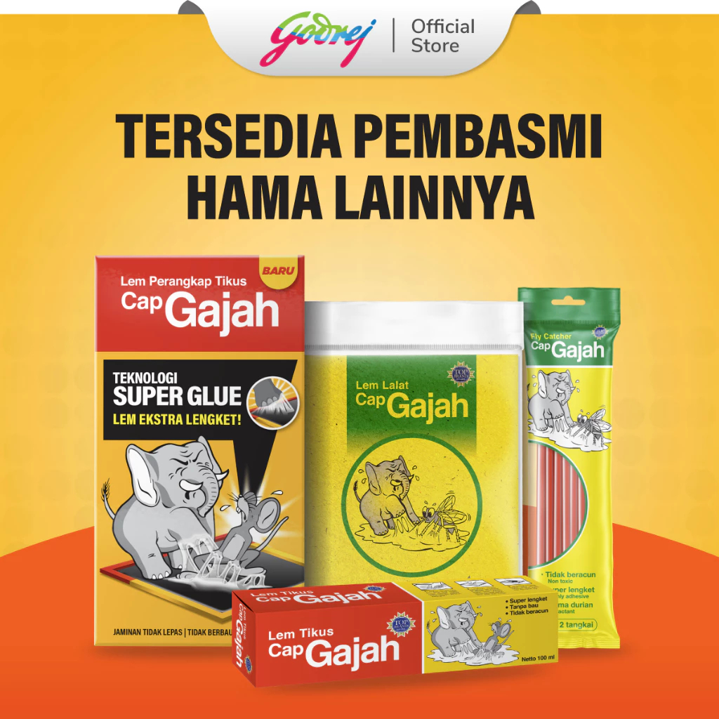 Cap Gajah Lem Perangkap Tikus dan Hama / Lem Tikus Super Lengket Cap Gajah