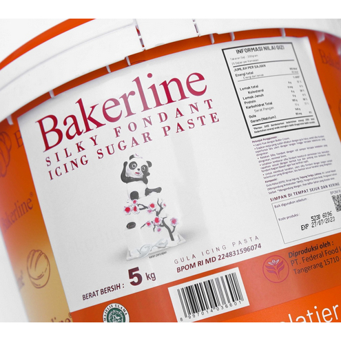 

Bakerline Silky Fondant Hard Fondant Premium 500 Gram