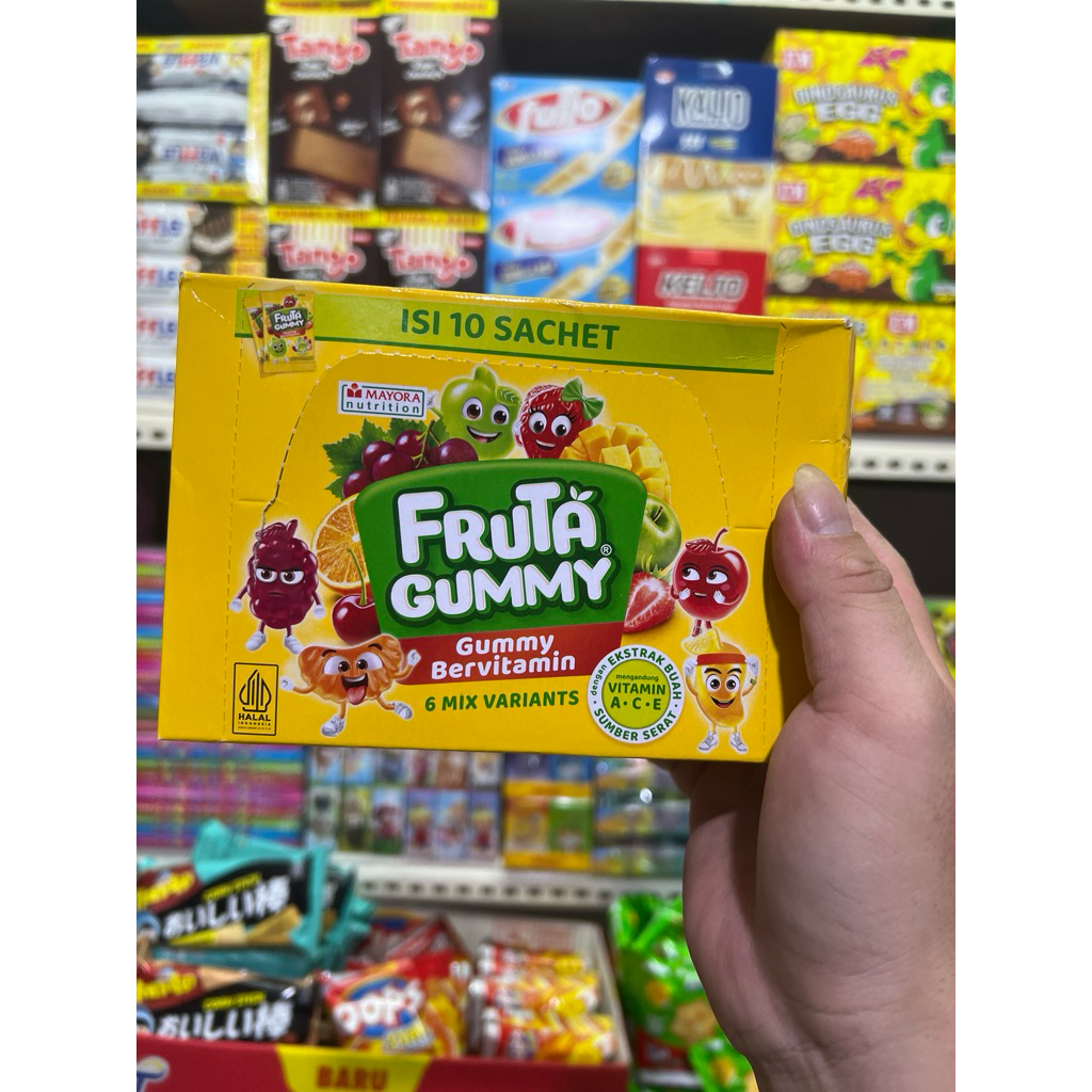 

permen lunak , fruta gummy isi10 pcsx25g