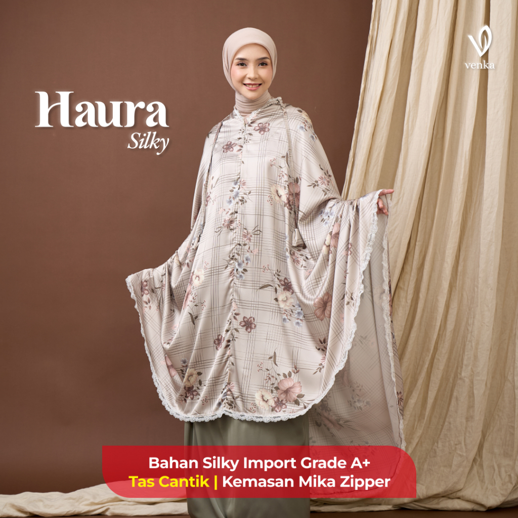 Venka Prayer Set Mukena Haura Silky